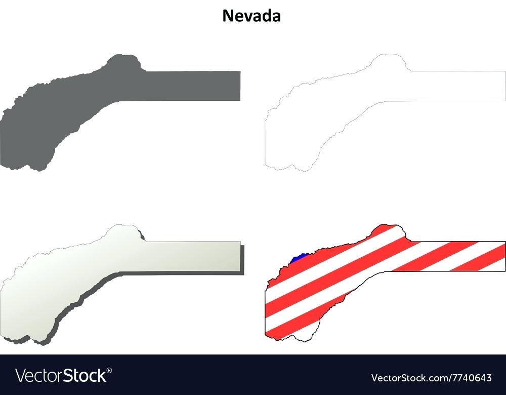 1000x780 Orange County Blank Outline Map Set Stock Vector Of California