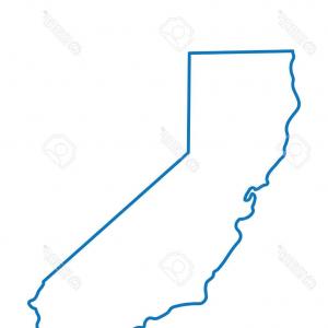 300x300 Photostock Vector Blue Abstract Outline Map Of California Arenawp