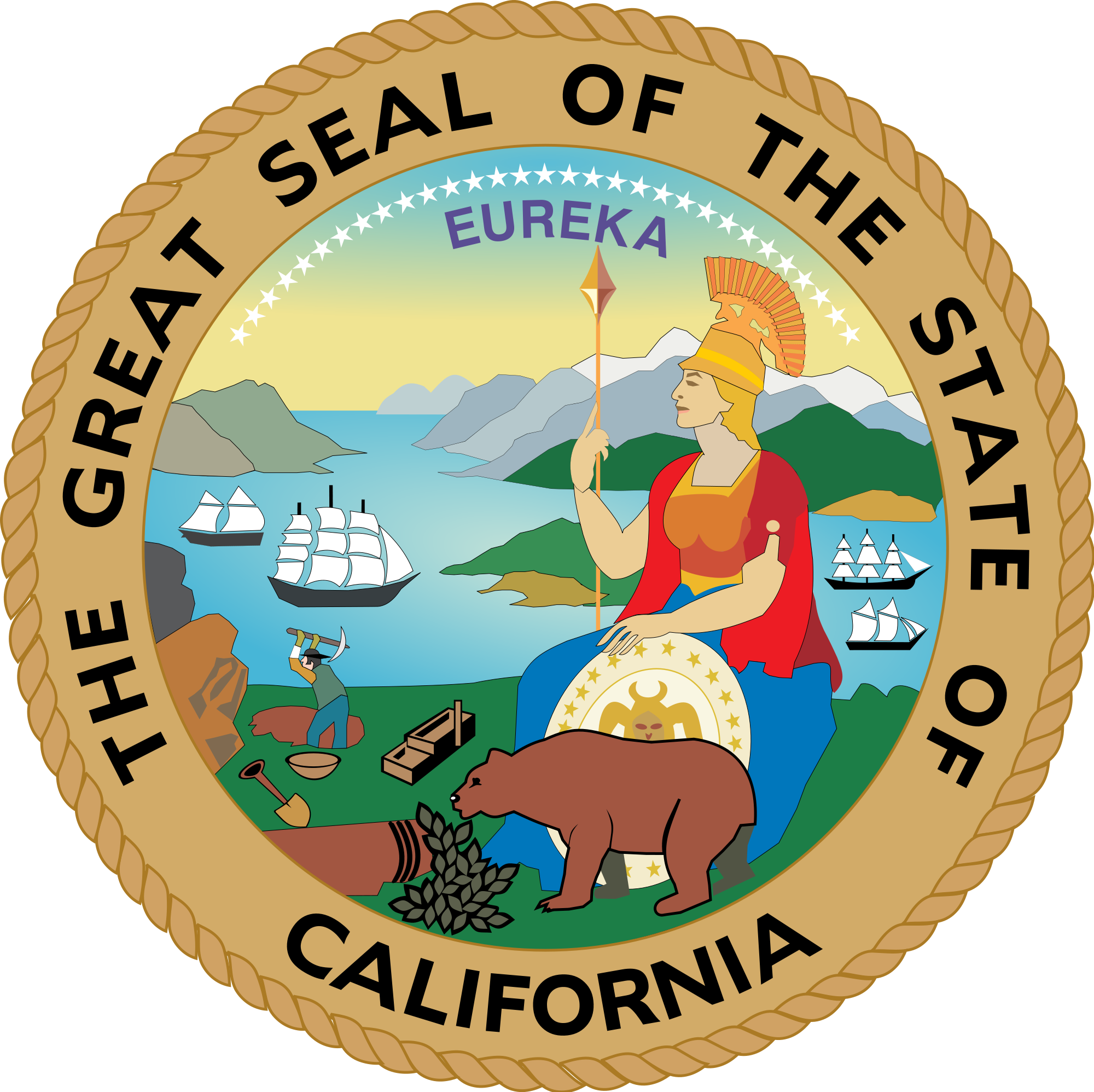 2000x1995 Fileseal Of California.svg