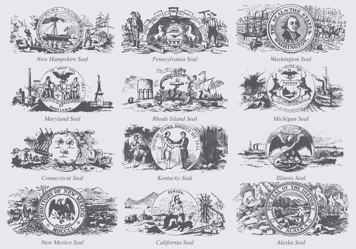 700x490 Seals Of States Of Usa
