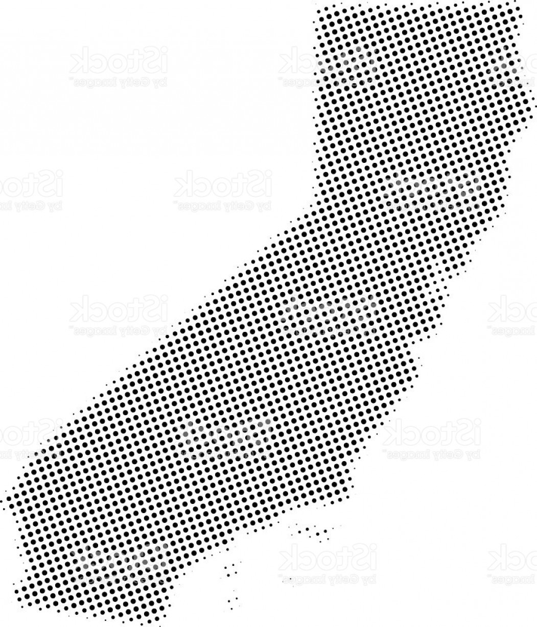 1051x1228 Dotted Vector Map Of California State Gm Shopatcloth