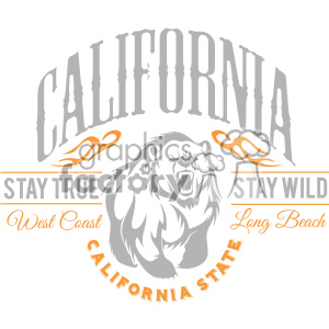 300x300 Royalty Free California State Logo Design Vector Art V1 403247