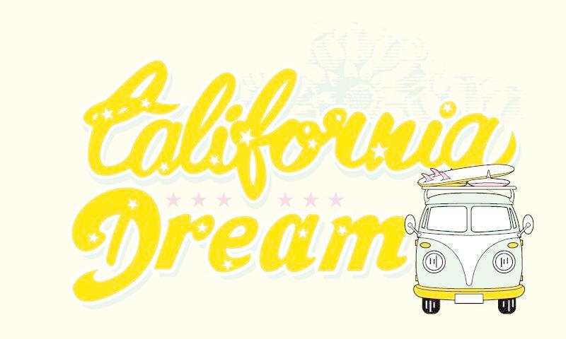 800x480 California Dream Vector Free Download Ai Files
