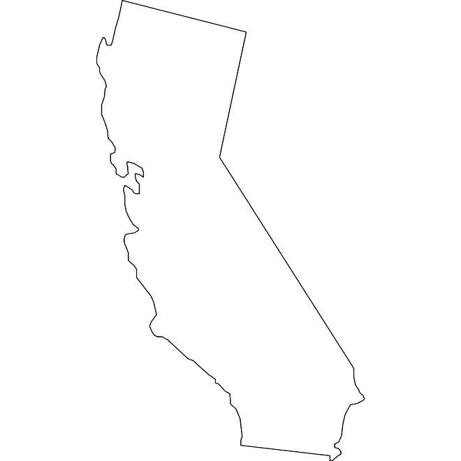 660x660 Free Map Of California