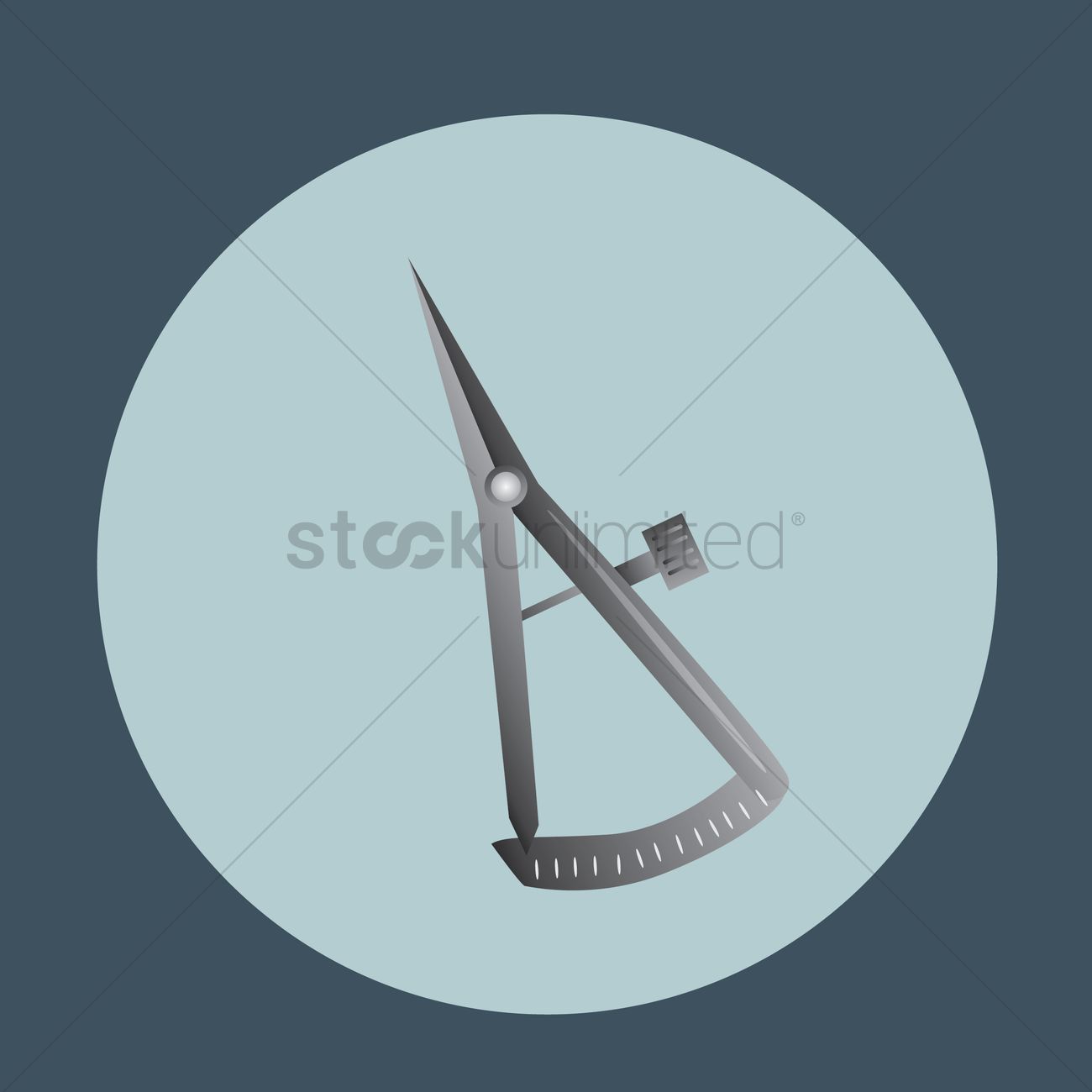 1300x1300 Dental Crown Gauge Caliper Vector Image
