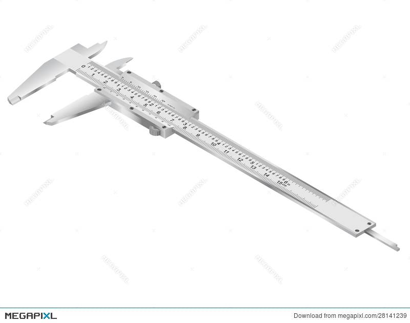 800x630 Vernier Caliper Vector Illustration 28141239
