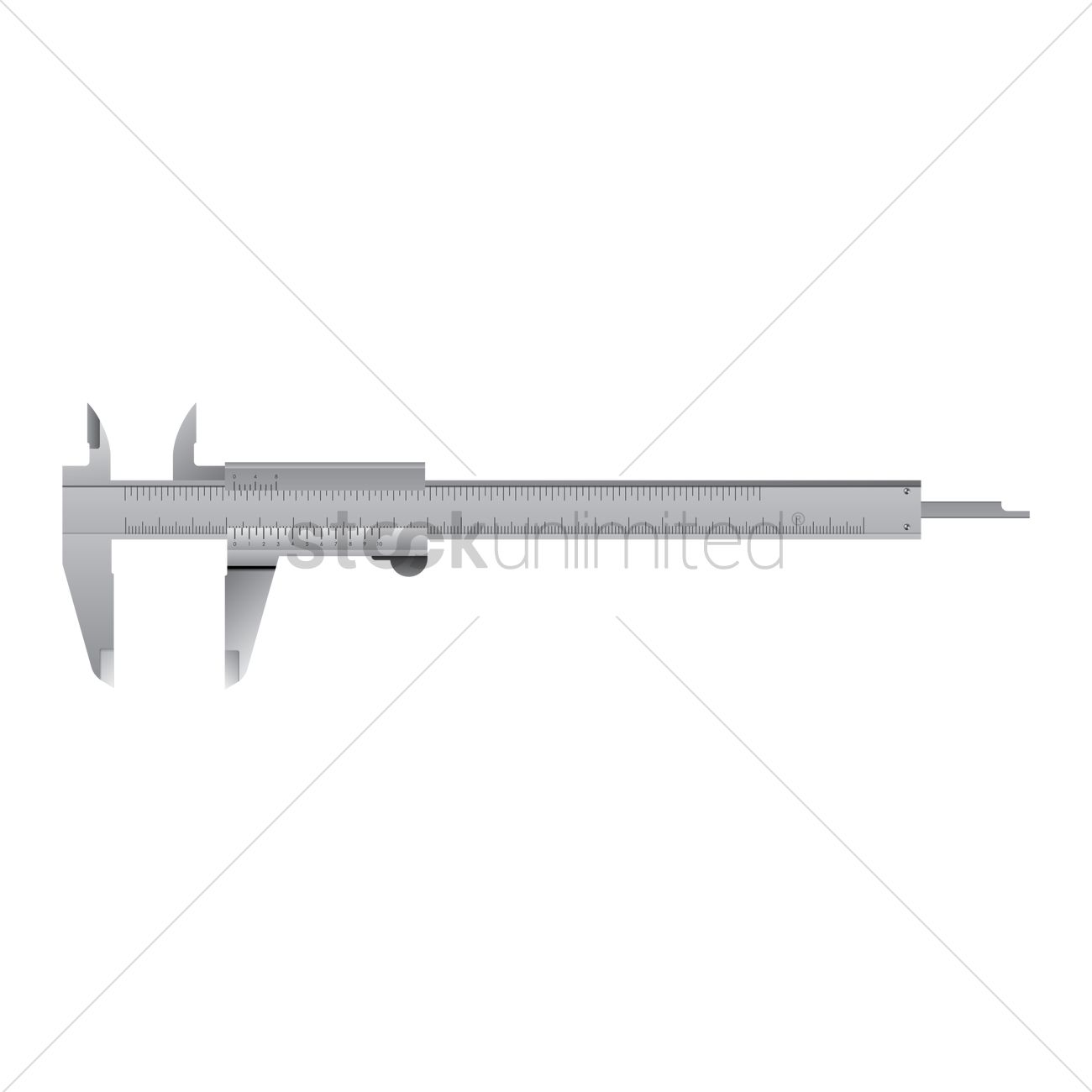 1300x1300 Vernier Caliper Vector Image