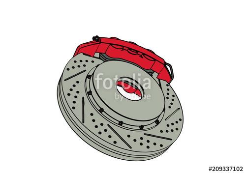500x354 Brake Caliper Vector Stock Image And Royalty Free Vector Files On