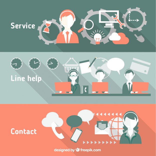 626x626 Call Center Banners Vector Free Download