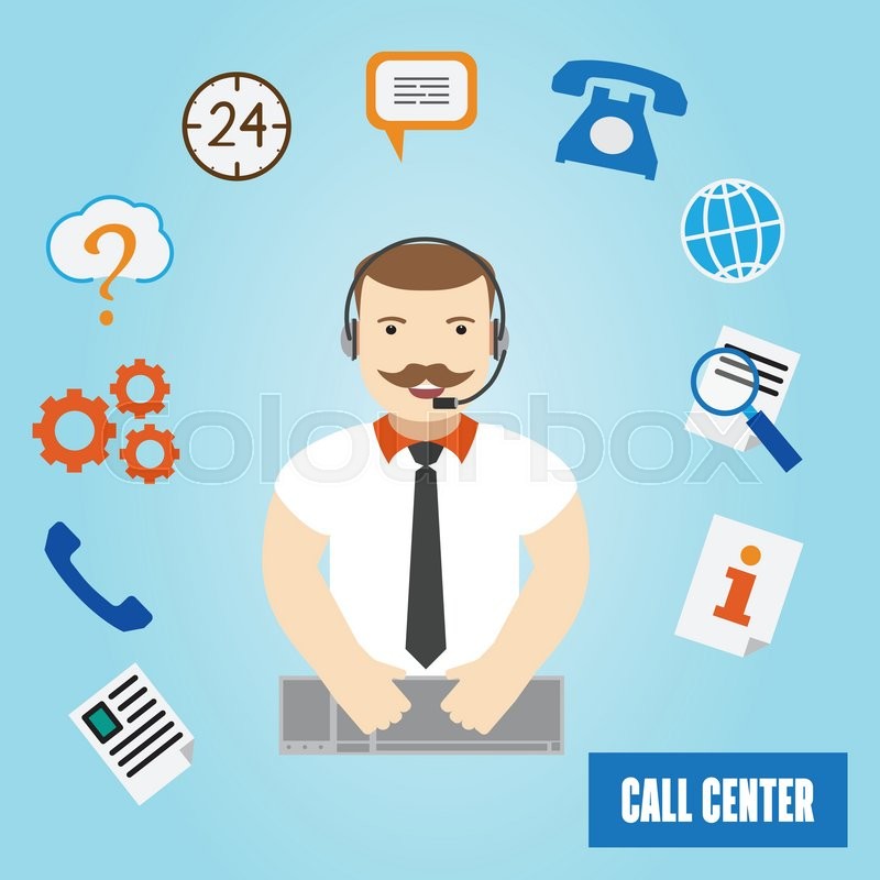 800x800 Call Center Operator For Web And Mobile. 24h All The Time Customer