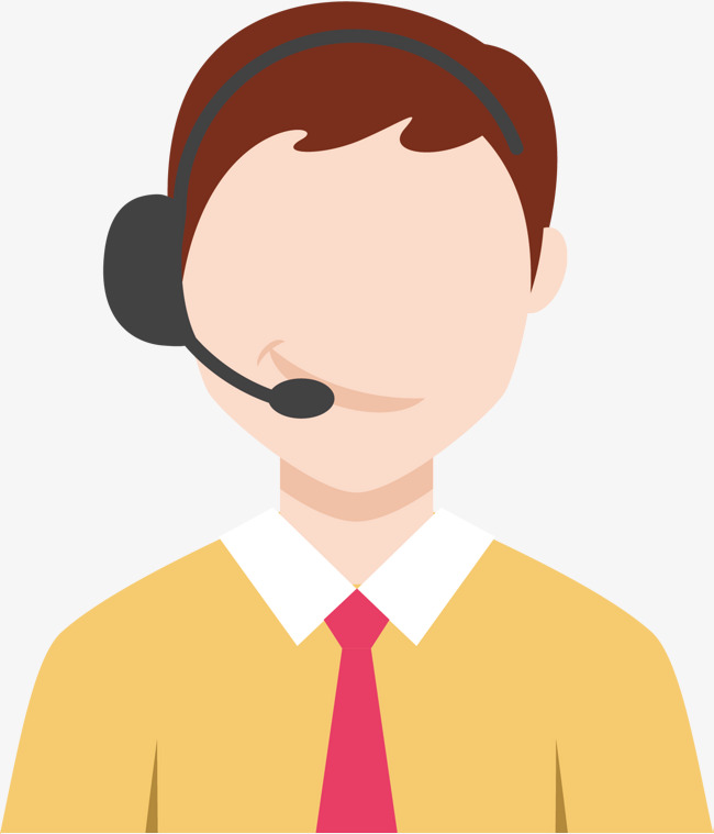 650x759 Vector Call Center Male Customer Service, Vector Diagram, Male