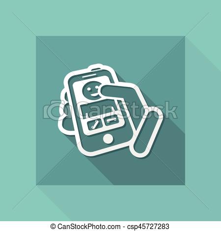 450x470 Incoming Call Icon Vector