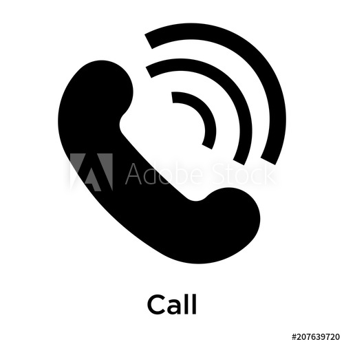 500x500 Call Icon Vector Sign And Symbol Isolated On White Background
