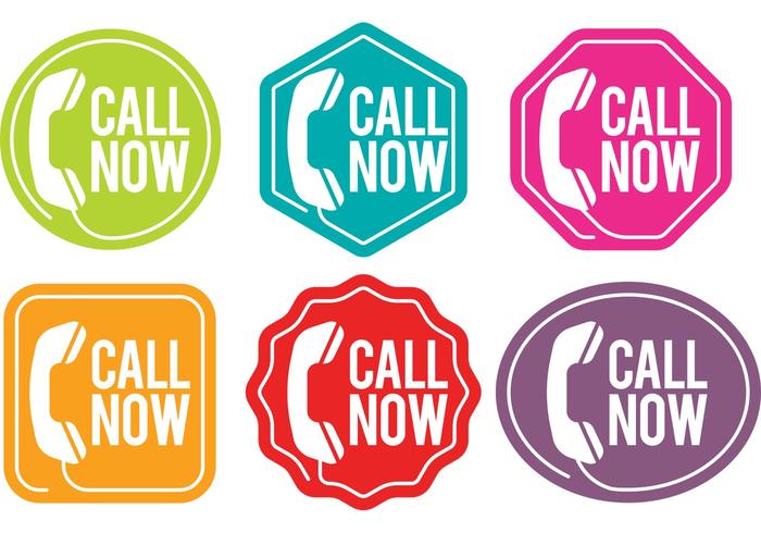 700x490 Call Us Now Vector Badges