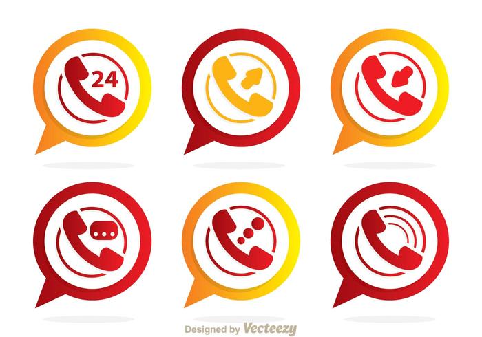700x490 Vector Call Icons