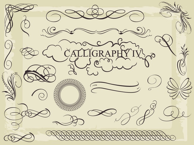 647x483 Free Download Of Free Vector Calligraphy Vector Graphic