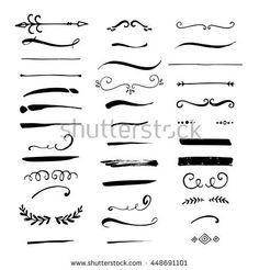 236x246 Vintage Calligraphy Borders Vector Graphics Logo