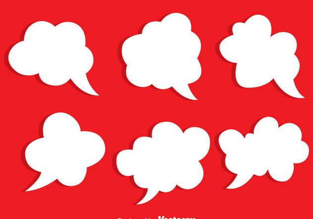632x443 White Callout Speech Bubble Vectors Free Vector Download 335995