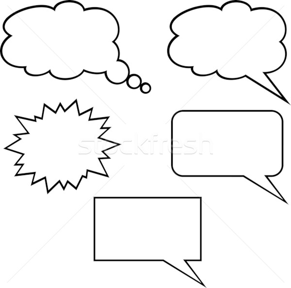 600x594 Callout Shapes (Speech Bubbles) Vector Illustration Mr Vector