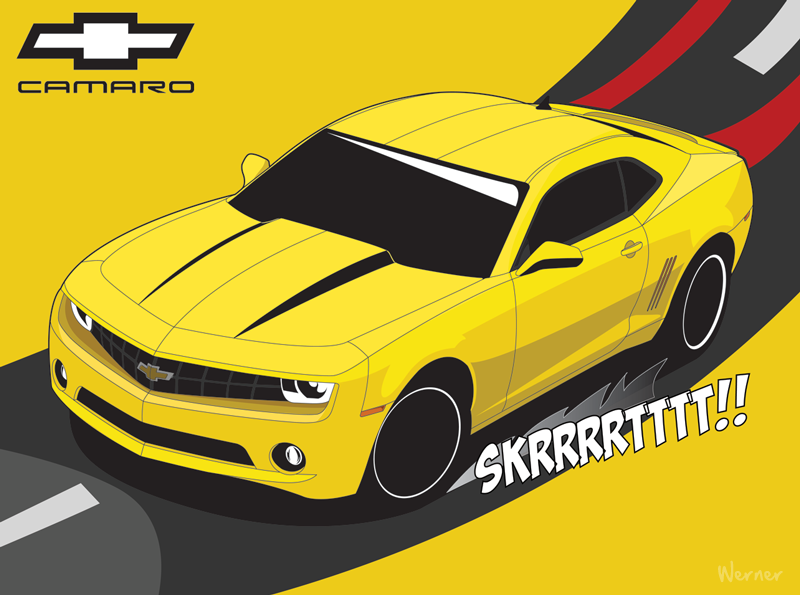 800x595 Chevrolet Camaro Rs Vector