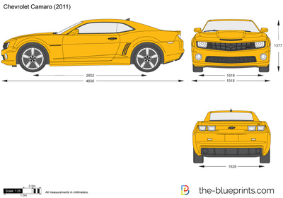400x280 Chevrolet Camaro Vector Drawing