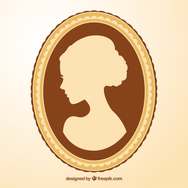 626x626 Cameo Of A Woman Vector Free Download