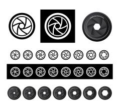 235x211 Vector Camera Shutter Apertures Vector Art Illustration Vector