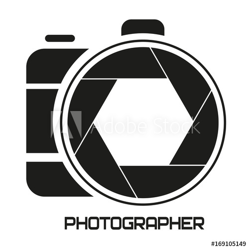 500x500 Logo For A Photographer. Camera, Aperture.icon. Vector.