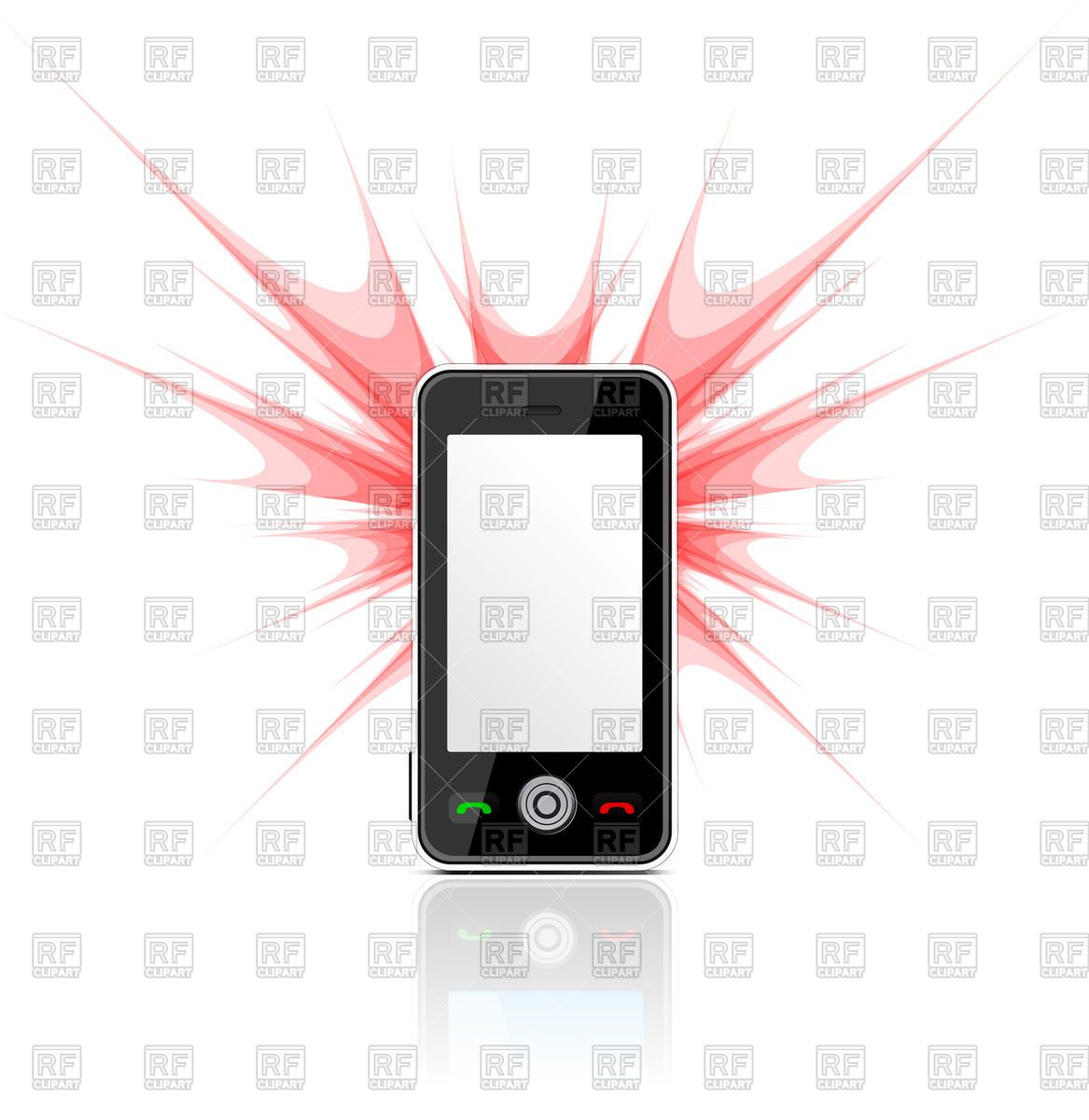 1167x1200 Mobile Phone And Camera With Flash Vector Image Vector Artwork
