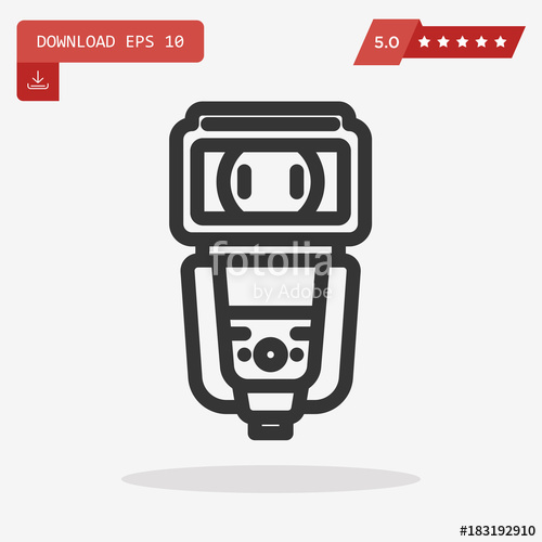 500x500 Camera Flash Vector Icon Stock Image And Royalty Free Vector