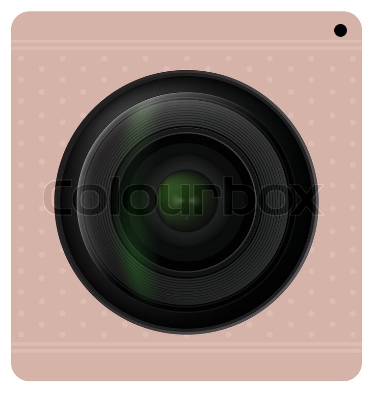 760x800 Camera Lens Shutter, Camera Icon. Vector Illustration. Stock