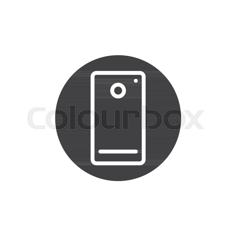 800x800 Phone Camera Icon Vector, Filled Flat Sign, Solid Pictogram