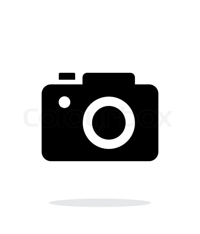 686x800 Slr Camera Simple Icon On White Background. Vector Illustration