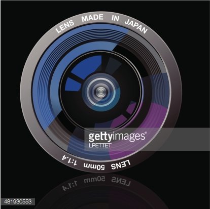 414x413 Camera Lens Vector Illustration Premium Clipart