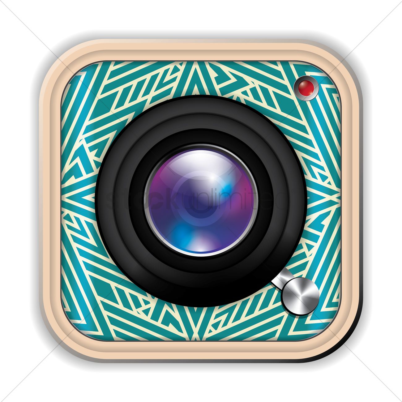 1300x1300 Camera Lens Vector Image