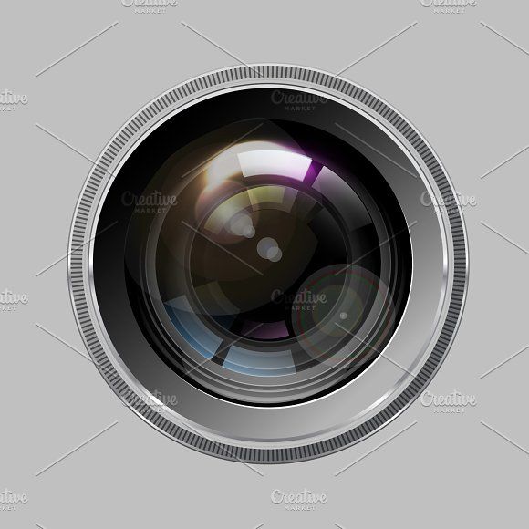 580x580 Camera Photo Lens, Vector. Graphics Camera Photo Lens, Vector