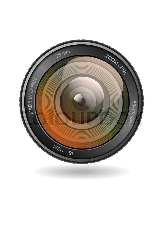 565x800 Camera Photo Lens Vector Illustration. Stock Vector Colourbox
