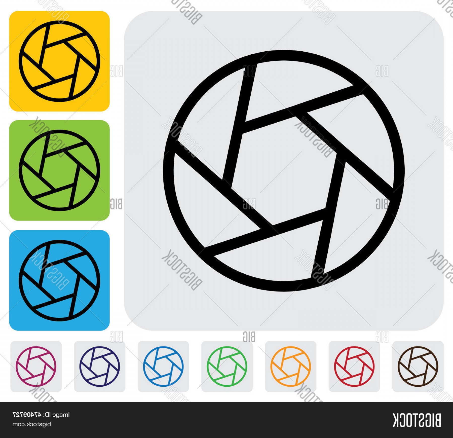 1800x1740 Stock Vector Camera Lens Shutter Blades Iconsymbol Outline Simple