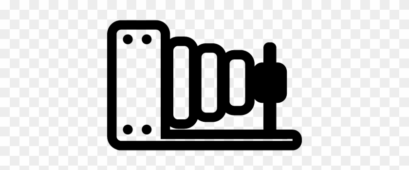 840x349 Bellows Old Photo Camera Outline From Side View Vector