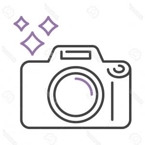 300x300 Camera Line Simple Icon Outline Vector Sign Gm Rongholland
