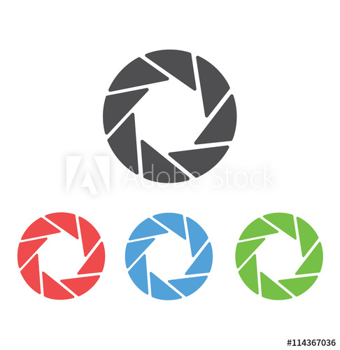 486x500 Camera Shutter Vector Icon