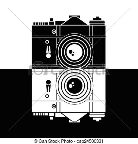 450x469 Camera Vector Illustration.