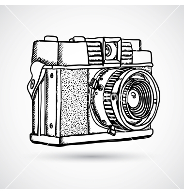 380x400 Drawn Vector Camera