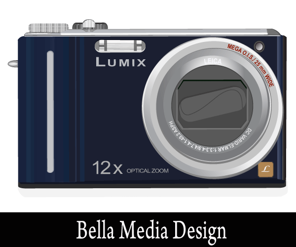600x500 Lumix Camera Vector Art 123freevectors