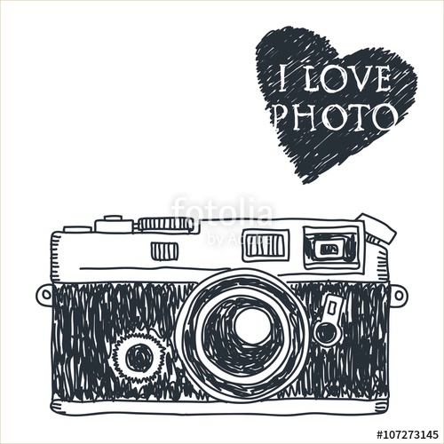 500x500 Collection Of Camera Vector Drawing High Quality, Free