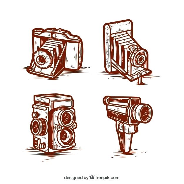 626x626 Vintage Camera Clip Art Free Vintage Camera Collection Free Vector