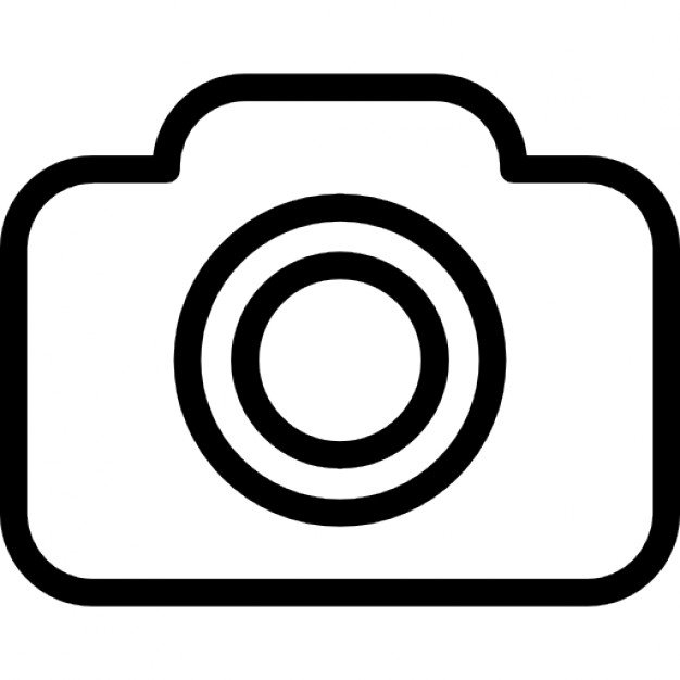626x626 Camera Vector Outline Free Design Templates