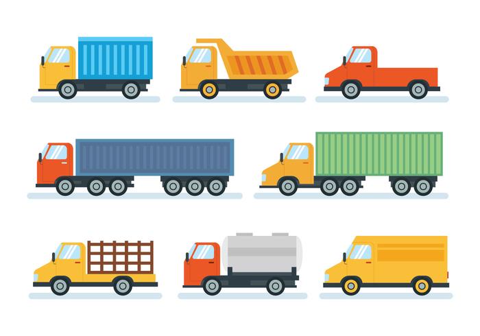 700x490 Flat Simple Camion Vector