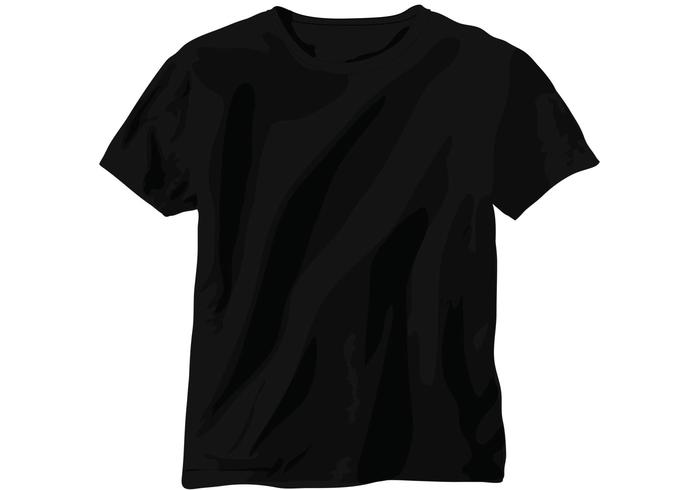 700x490 Vector De La Camiseta Camisa Negra