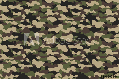 500x334 Camouflage Seamless Pattern. Military Clothing Texture Background